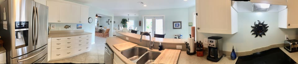 Panoramic view of kitchen 