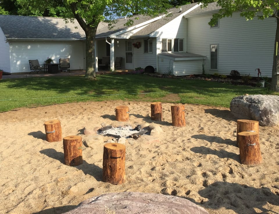 Campfire area.