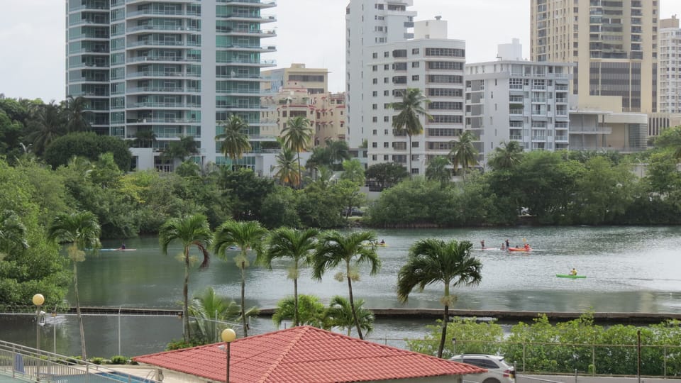 From our living room - Lagoon view - Kayakers & Paddle boarders