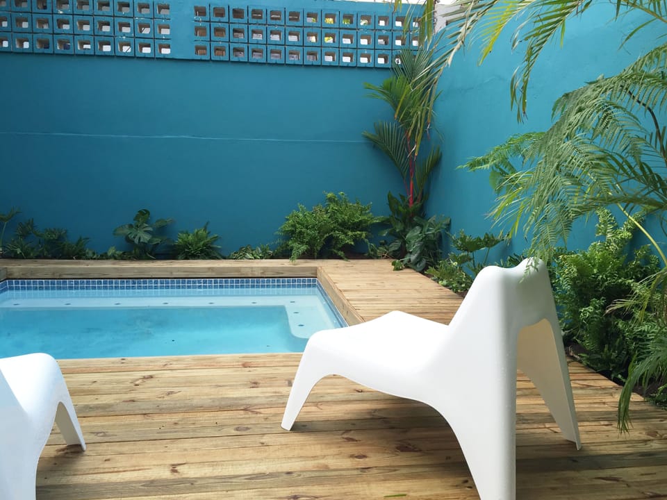 Private pool area at daytime