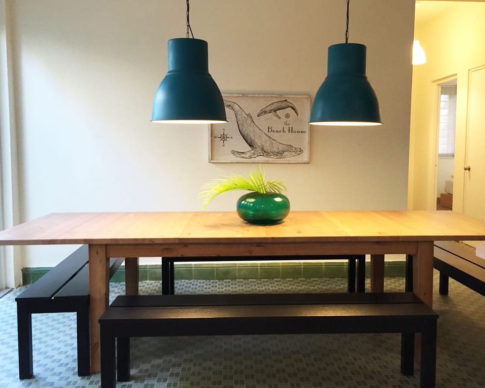 Dining room seen from the kitchen