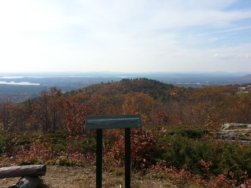 Hiking at nearby Castle in the Clouds