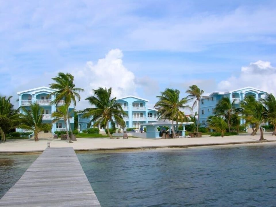View of the resort from the dock