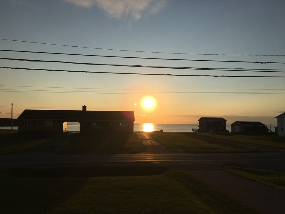 View from the front deck. 