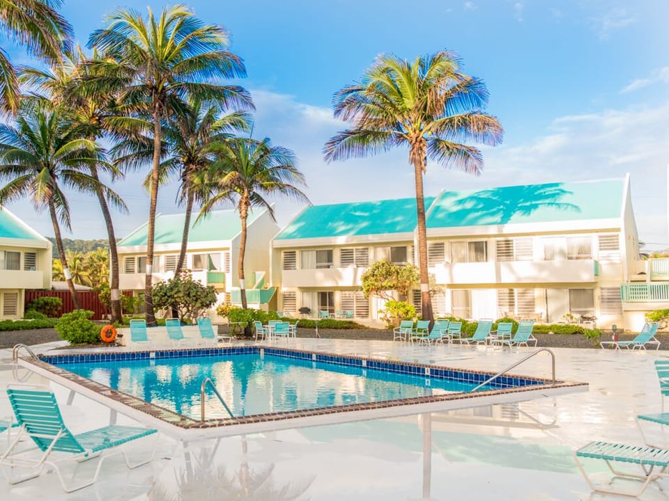 Peaceful Pool maintained daily by the condo association 