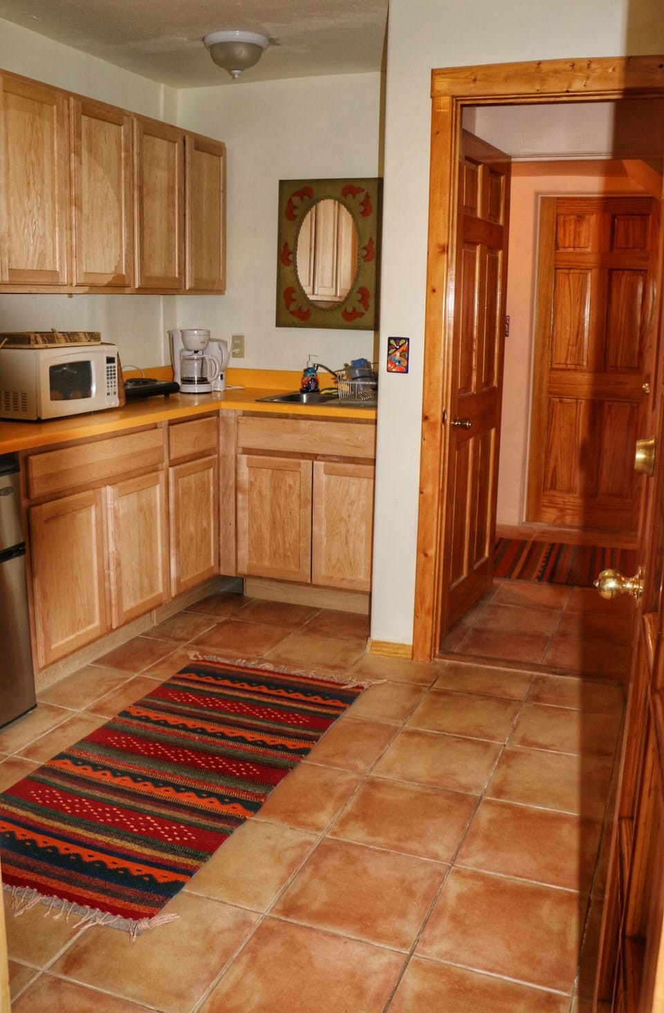 kitchenette across hall from bedroom