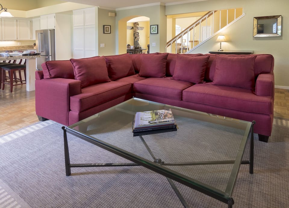 Gather at the TV for movies and fun. 