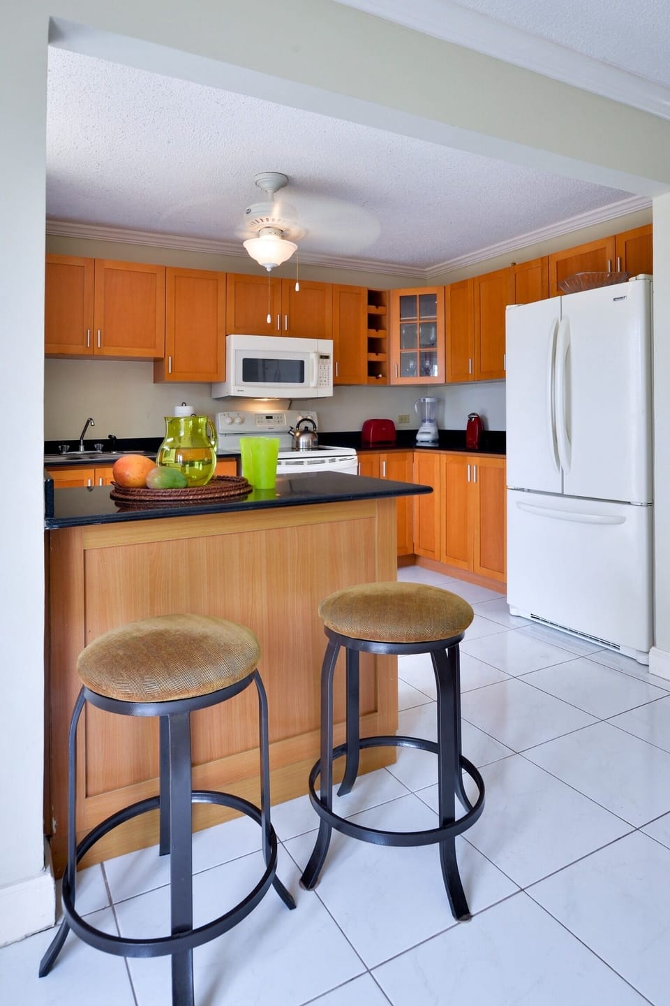 Bar Area with Stools for Sipping your Morning Coffee or Tea