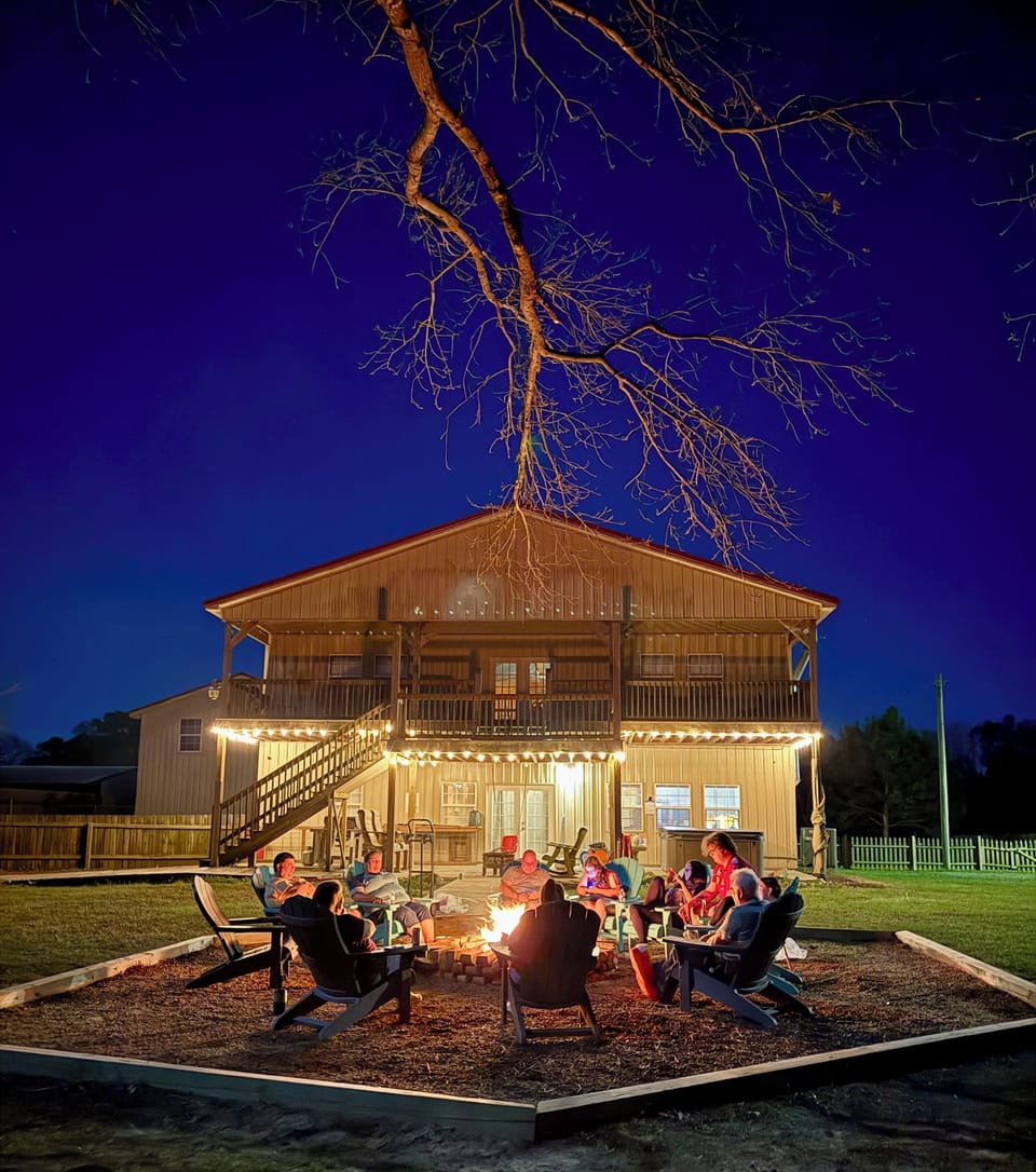 Night time by the fire pit!