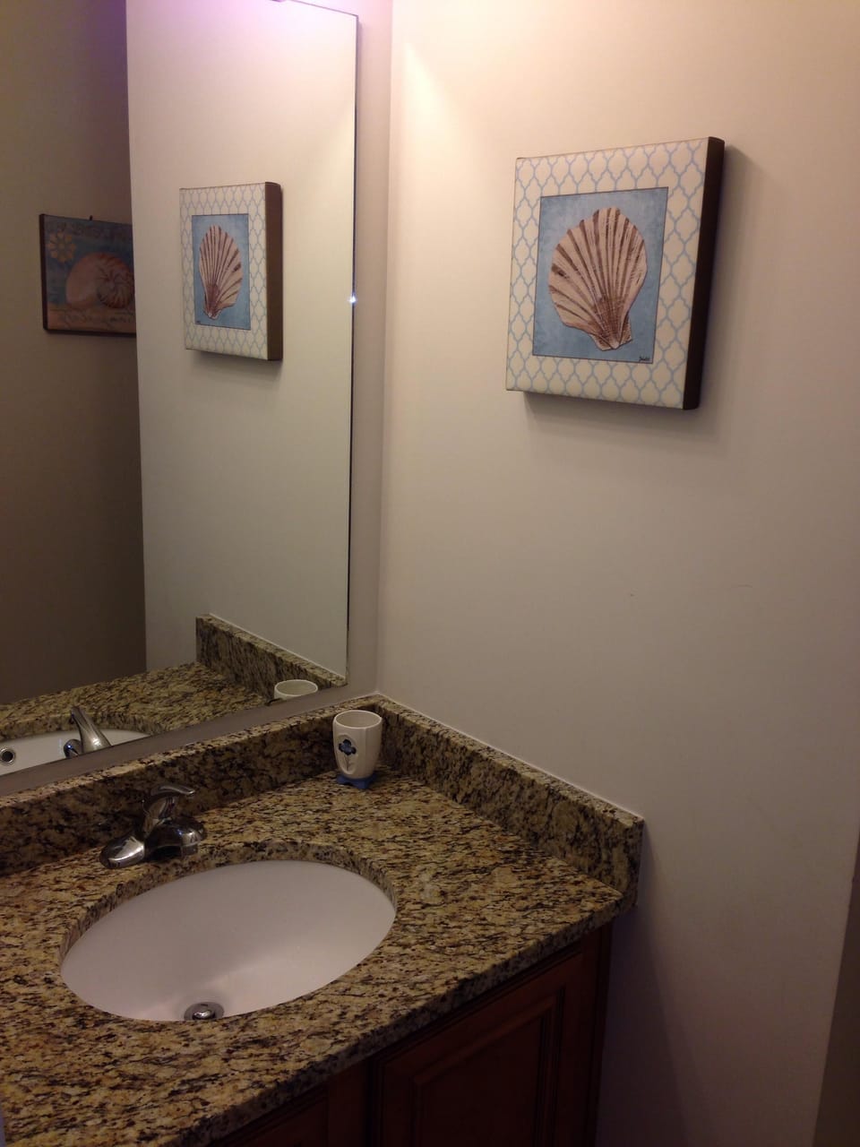 2nd full bathroom with granite countertop