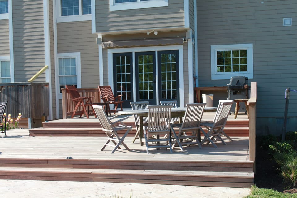 Upper read deck area with multiple seating areas
