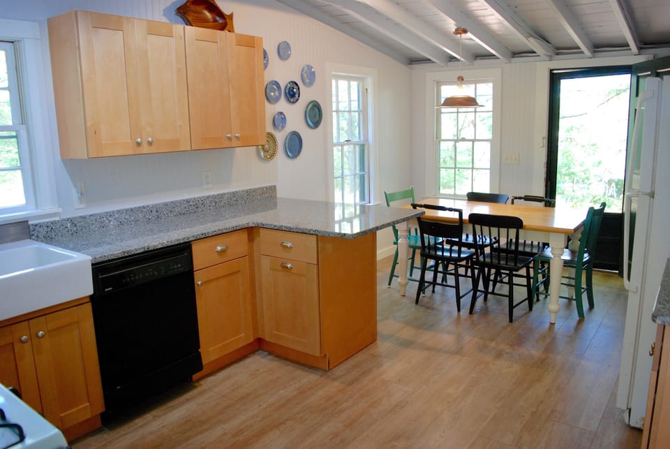 The eat-in kitchen.