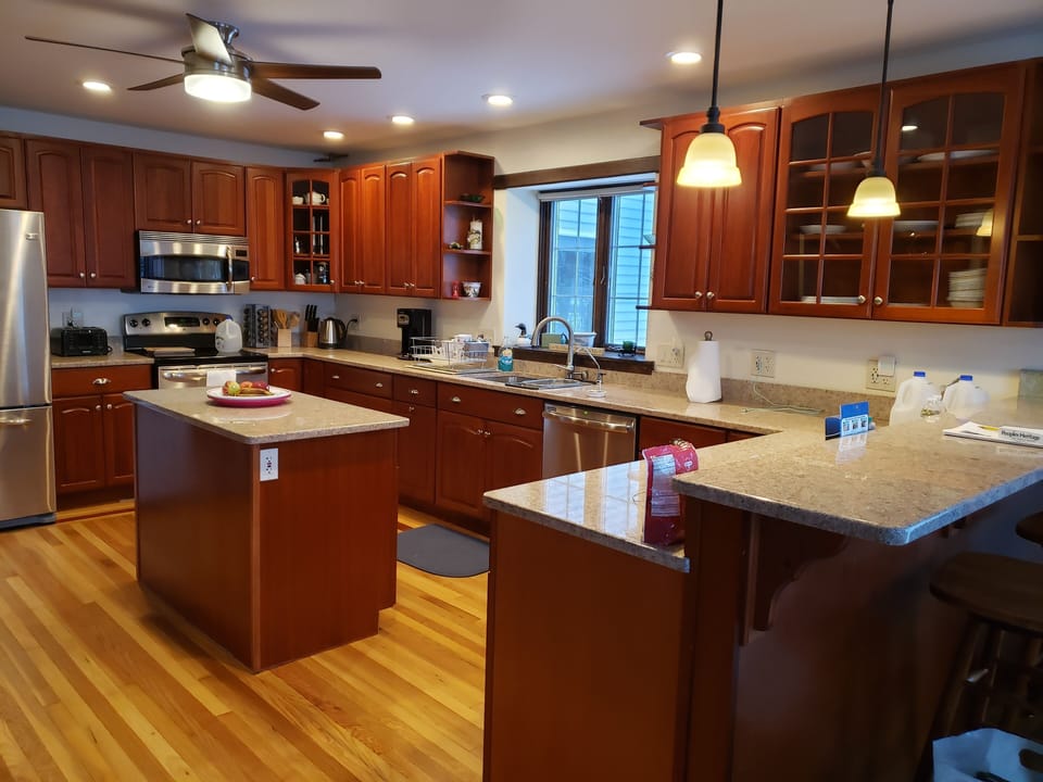 Renovated kitchen from a slightly different angle.