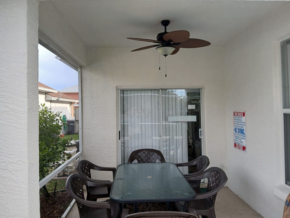 Outdoor patio fan