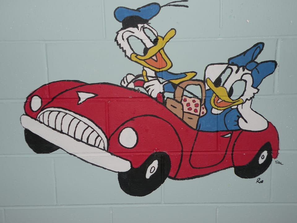Donald and Daisy go for a drive