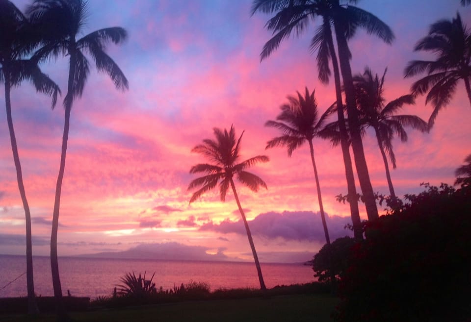 Sunset is just across the street