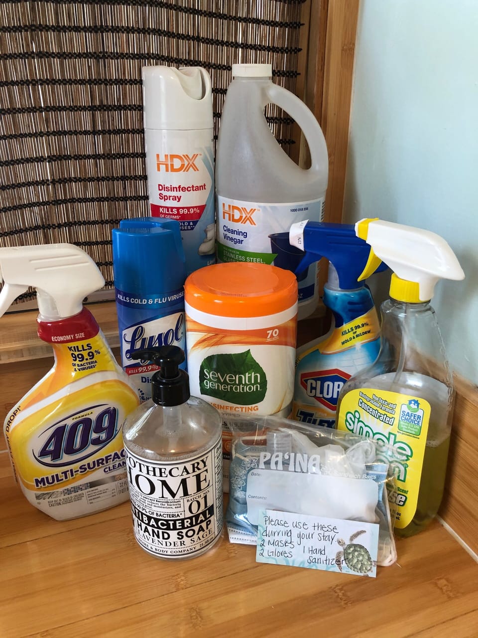 All supplies are here for your use while staying at our condo