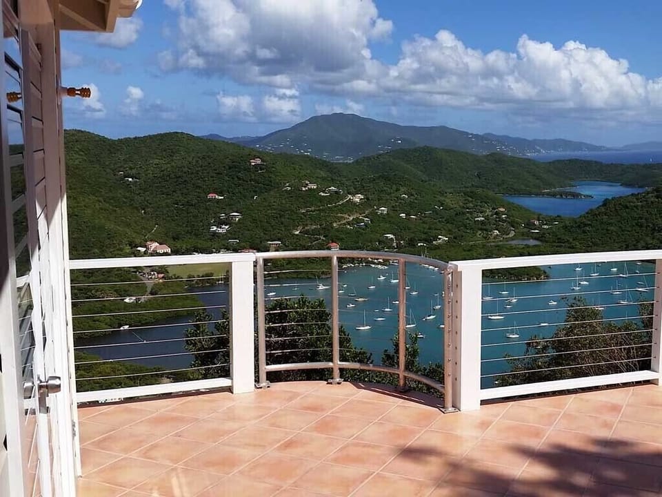From the bedroom french door.