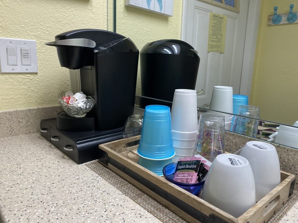 Starter Coffee and cups provided