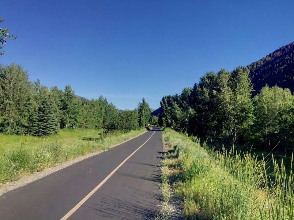 Condo is situated on the bike path
