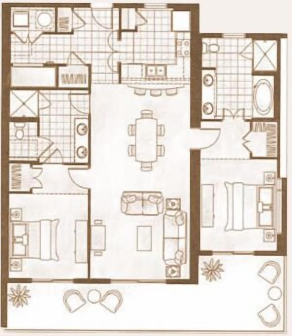 East Tower, East End Unit with Largest Balcony of any of the Splash Condos