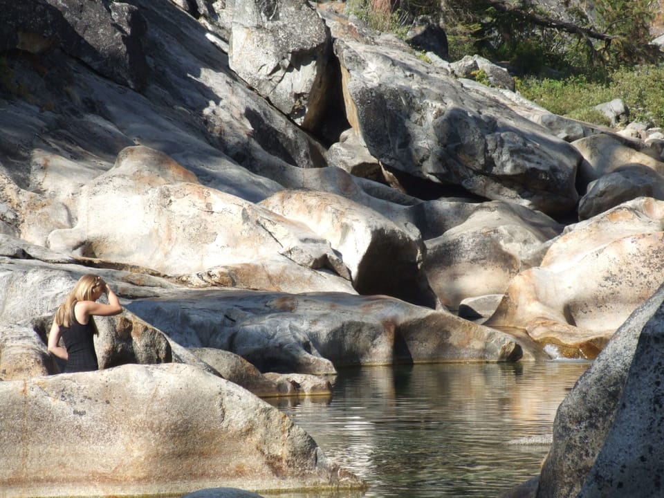 Dinky Creek--here's our favorite swimming hole