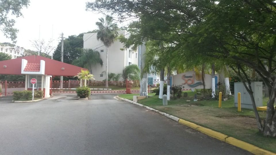 Entrance to gated community complex