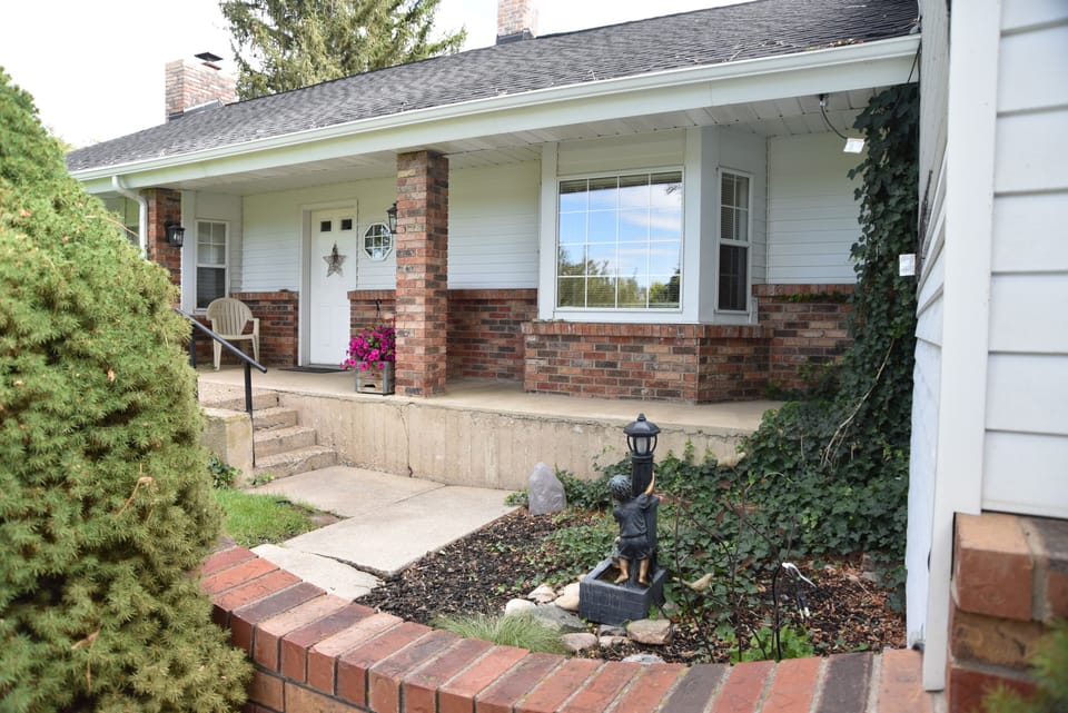 Front porch for sitting and relaxing
