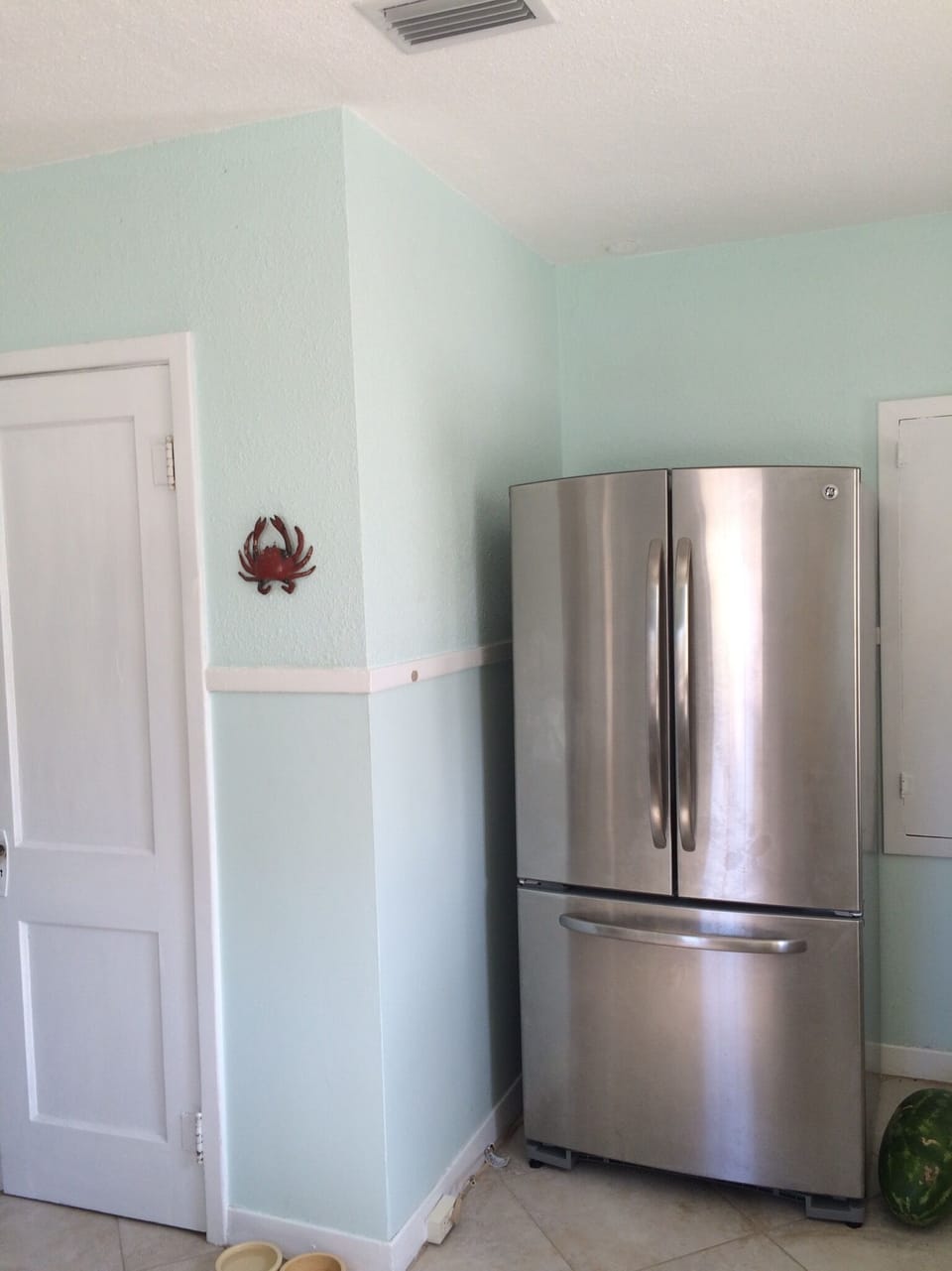 Stainless French door  fridge with ice maker