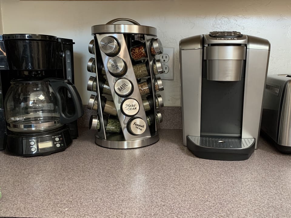 Mr Coffee, and Kuerig.