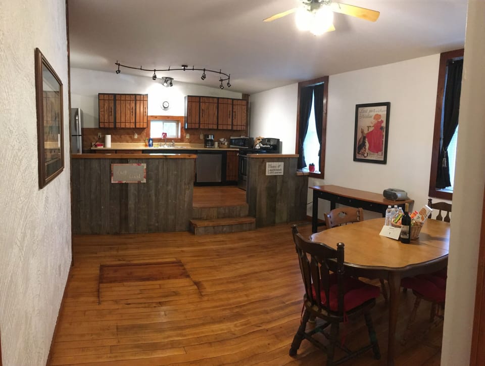 Large dining area.