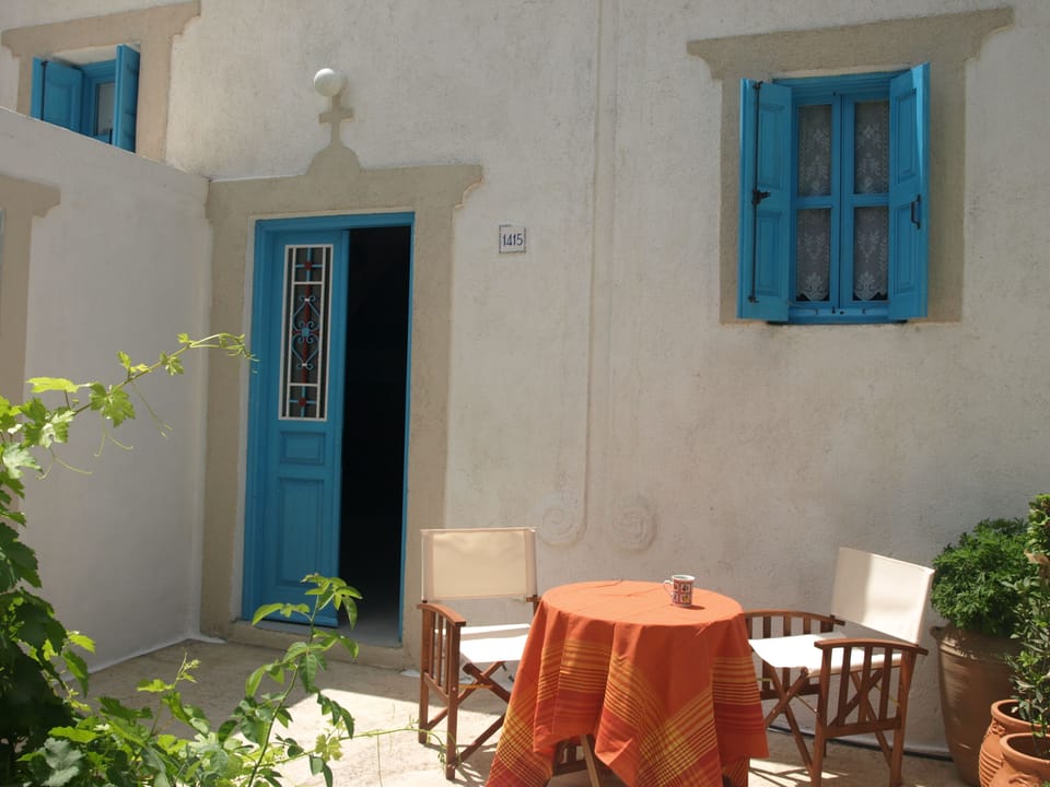 The front door of Tsampika home. 