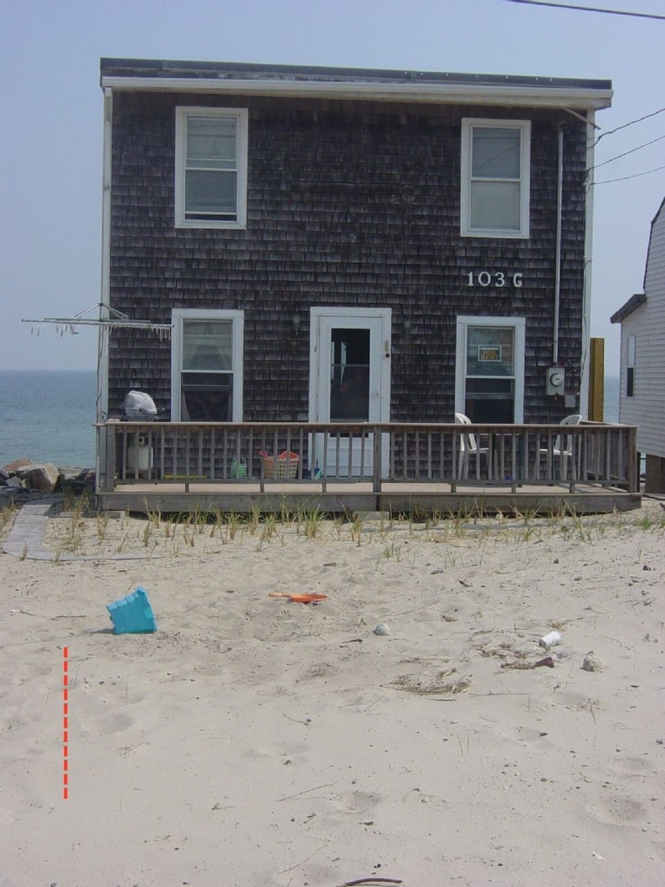 Back of house and deck