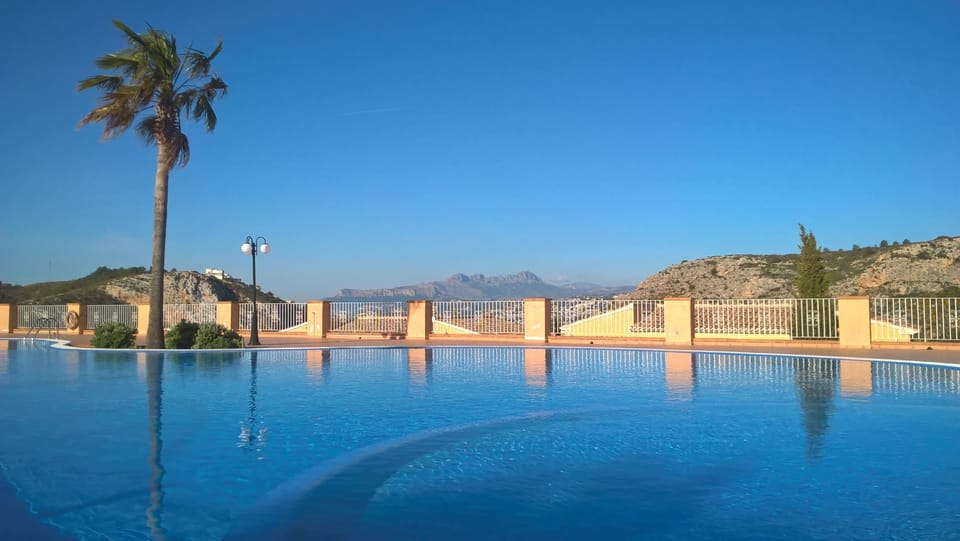 There are three private shared pools you can swim in...