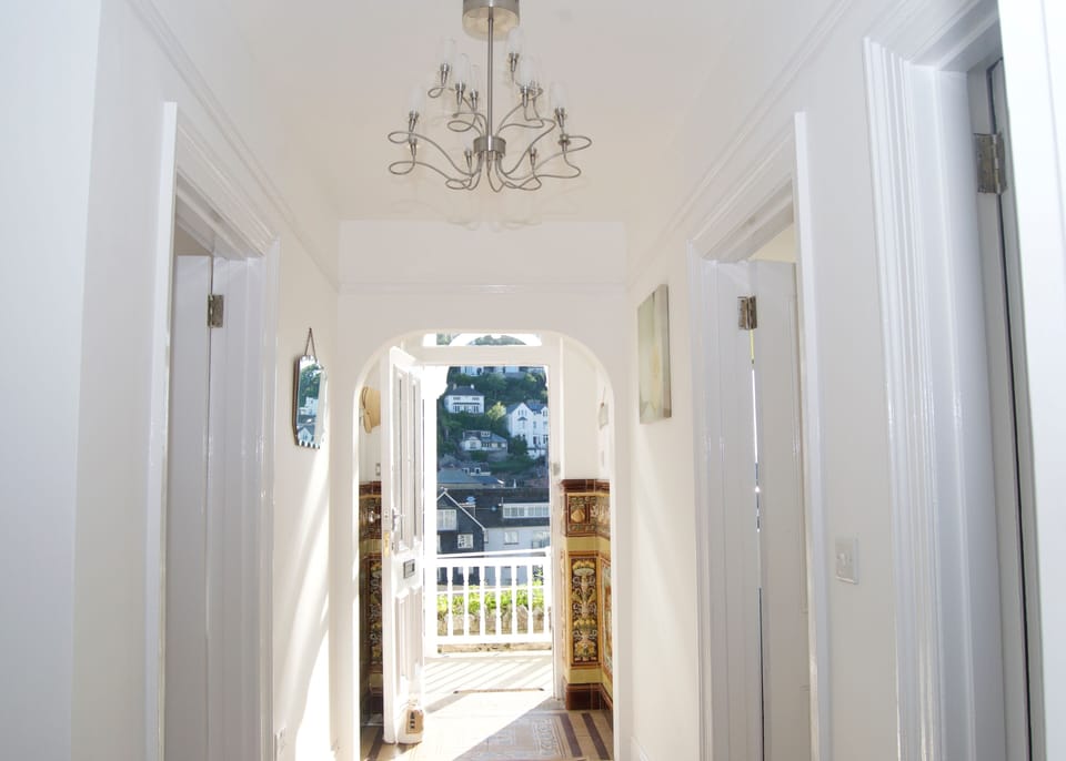 Entrance Hall with original Victorian Tiles and High Ceilings