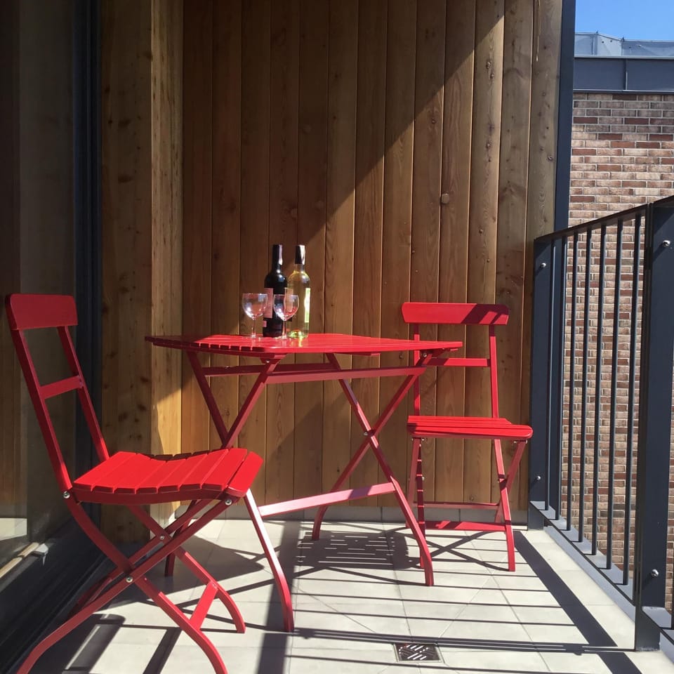 All-weather balcony for al fresco dining