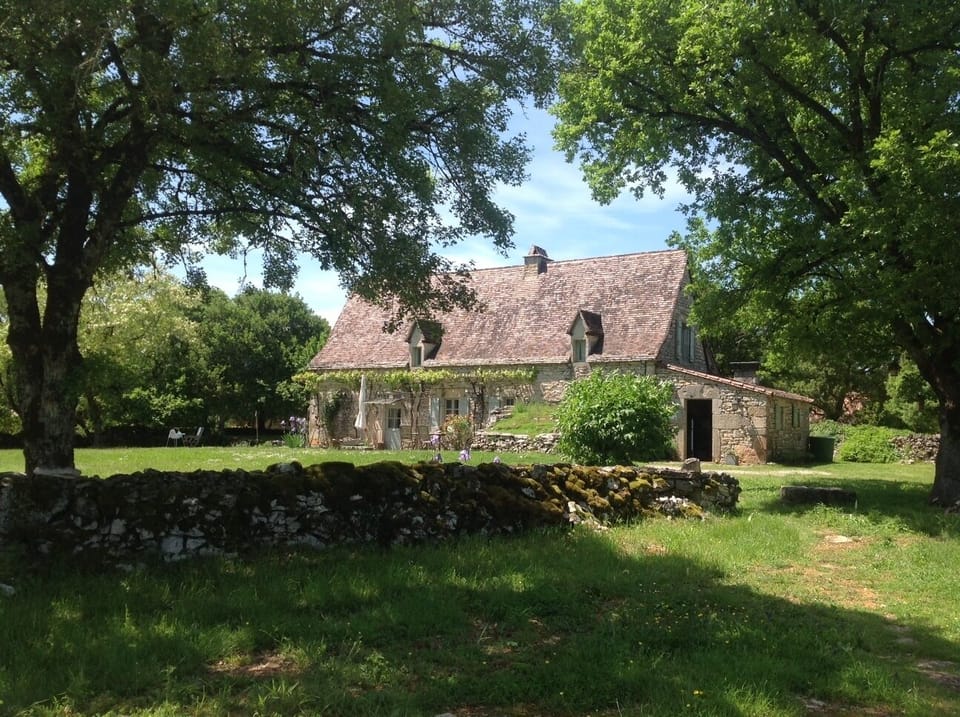 Closer view of the main house