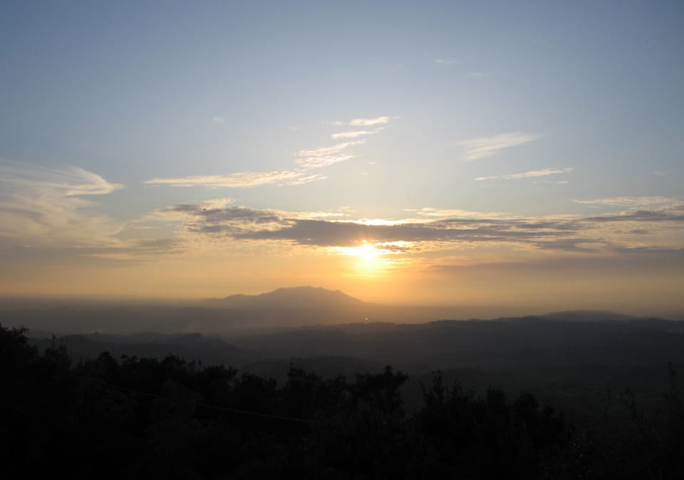 Sunset from the porch