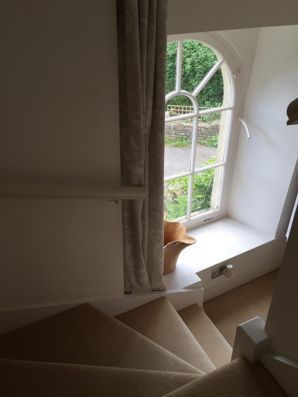 Stairs to twin room