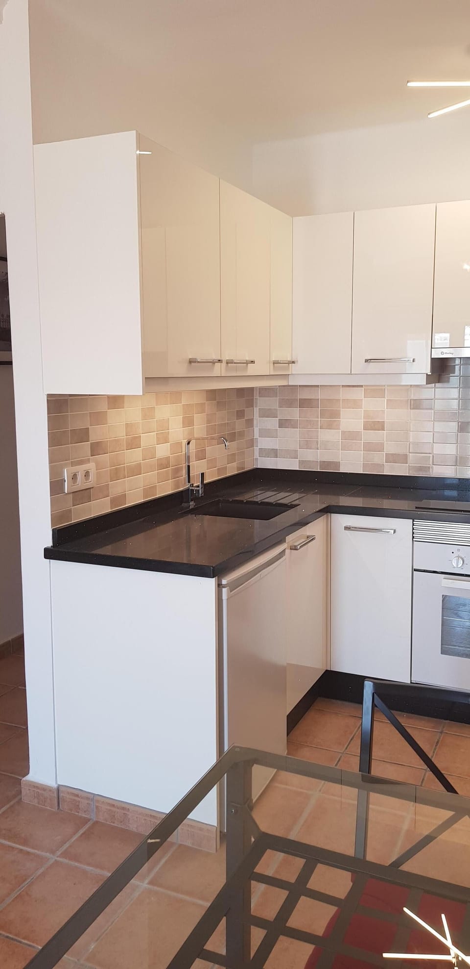 Sink and Fridge