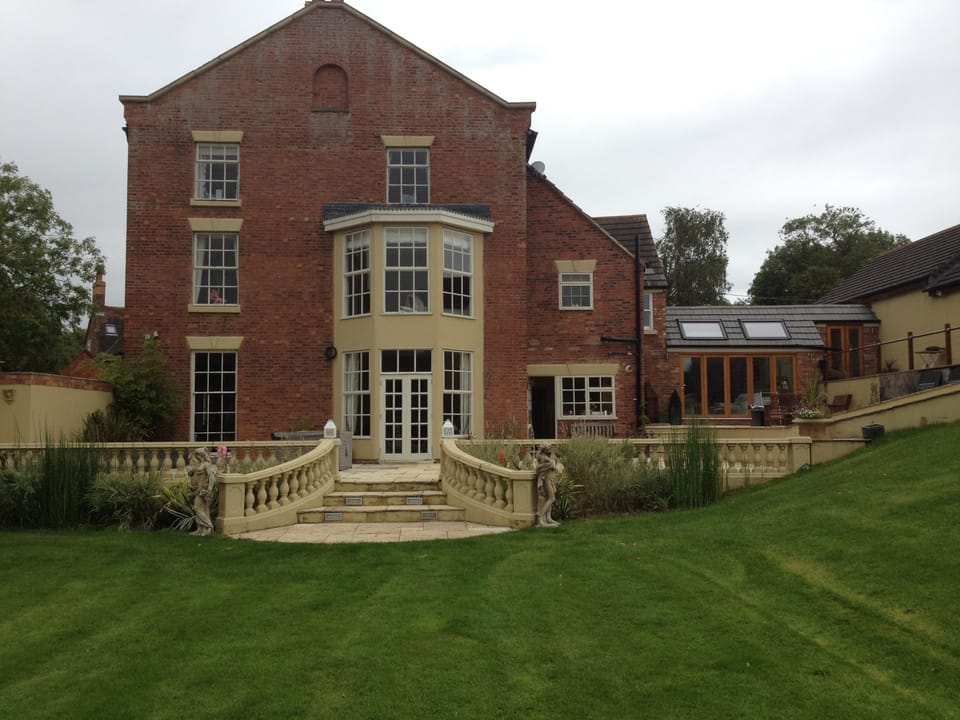 Rear of property overlooking the gardens & open countryside beyond.