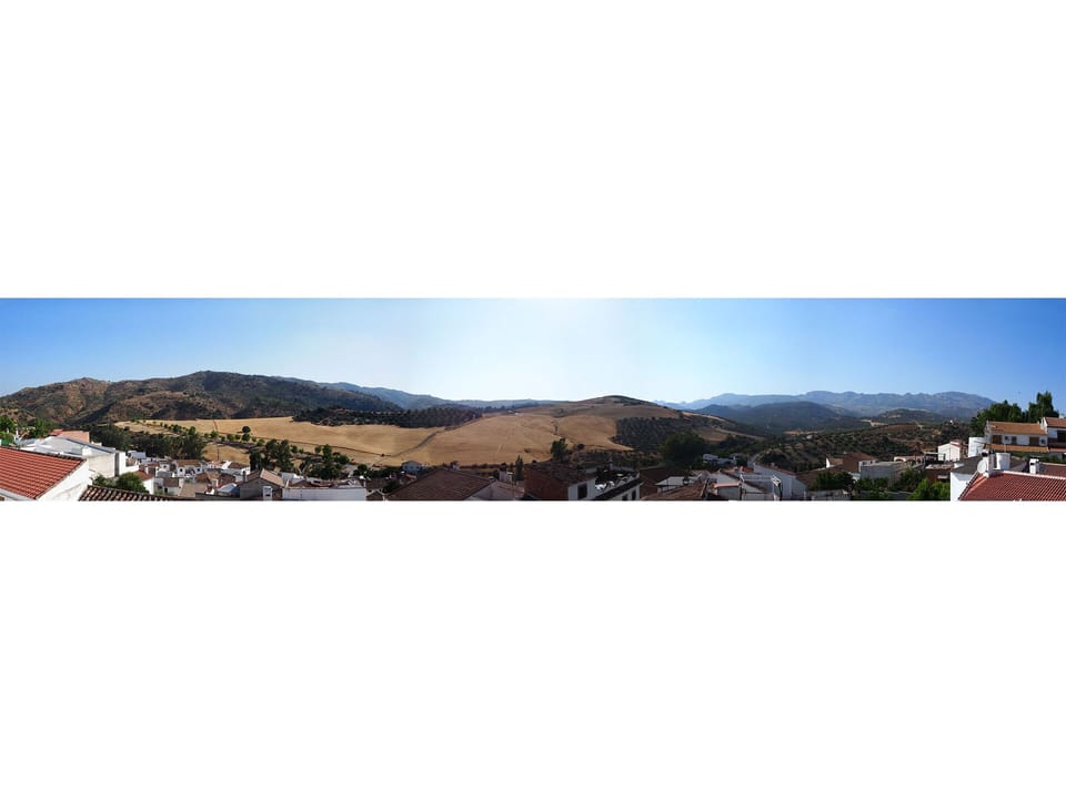 Panoramic view from property.