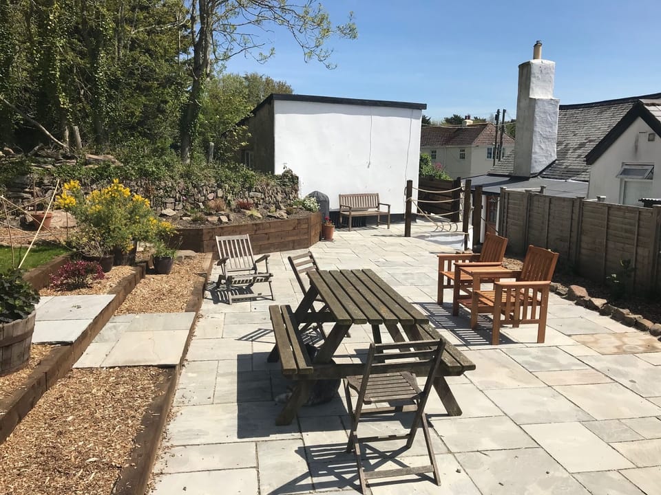Large patio