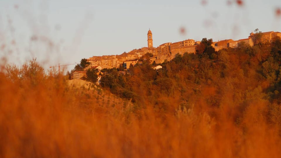 View to the medieval Petritoli
