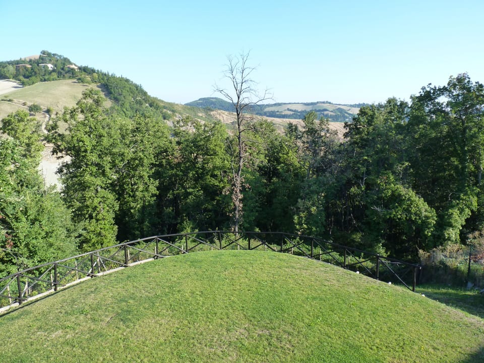 garden and forest seen from the main bedroom