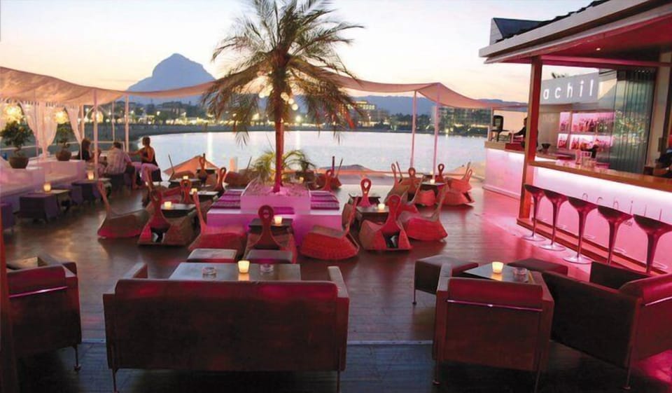 Outdoor banquet area