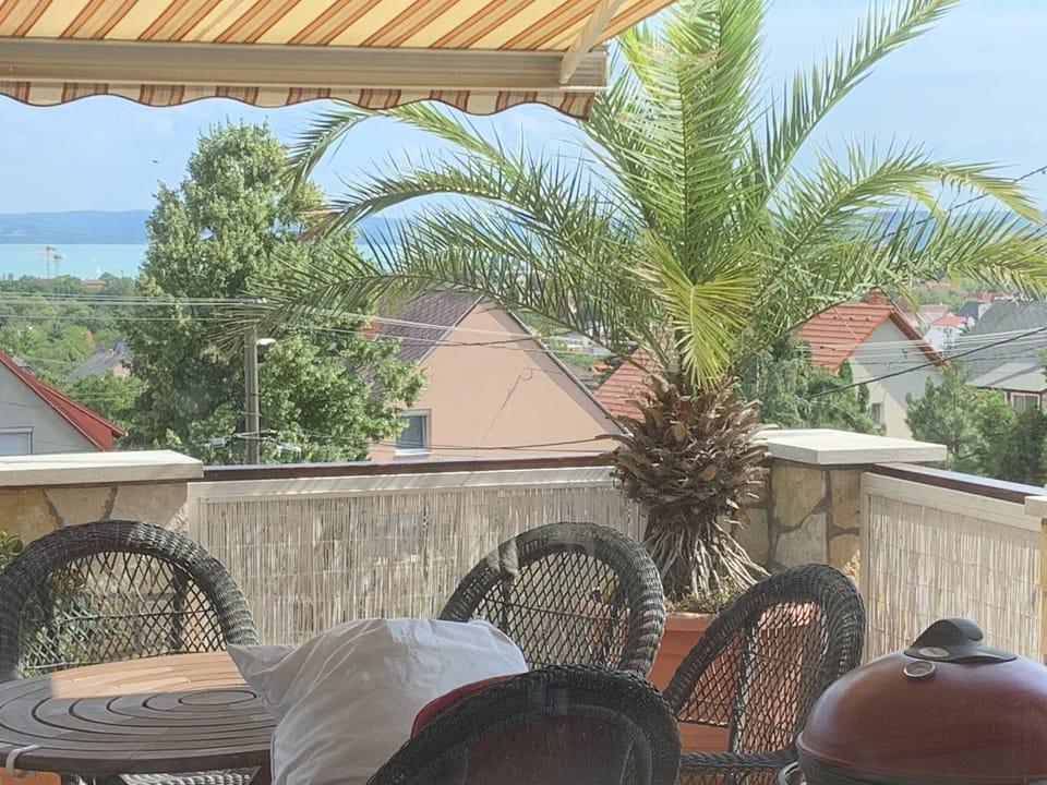 Large 35m2 front terrace, amazing lake views. sun beds, dining for 8, Large BBQ.