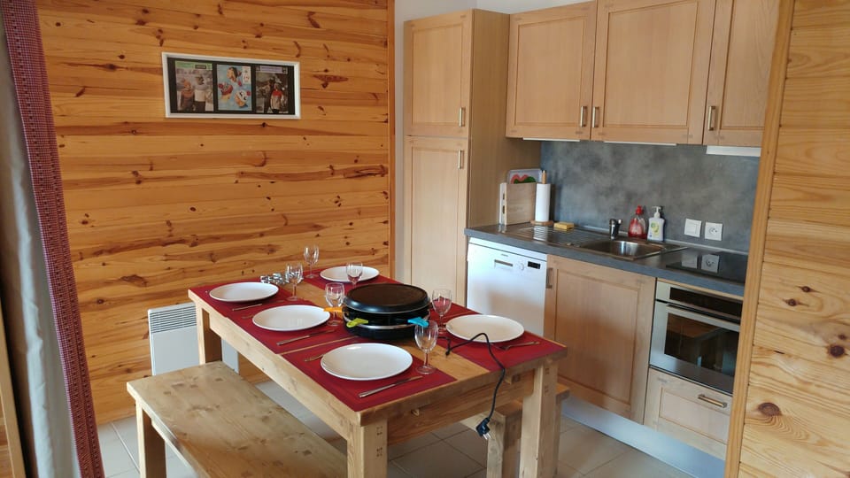 Light kitchen with large table