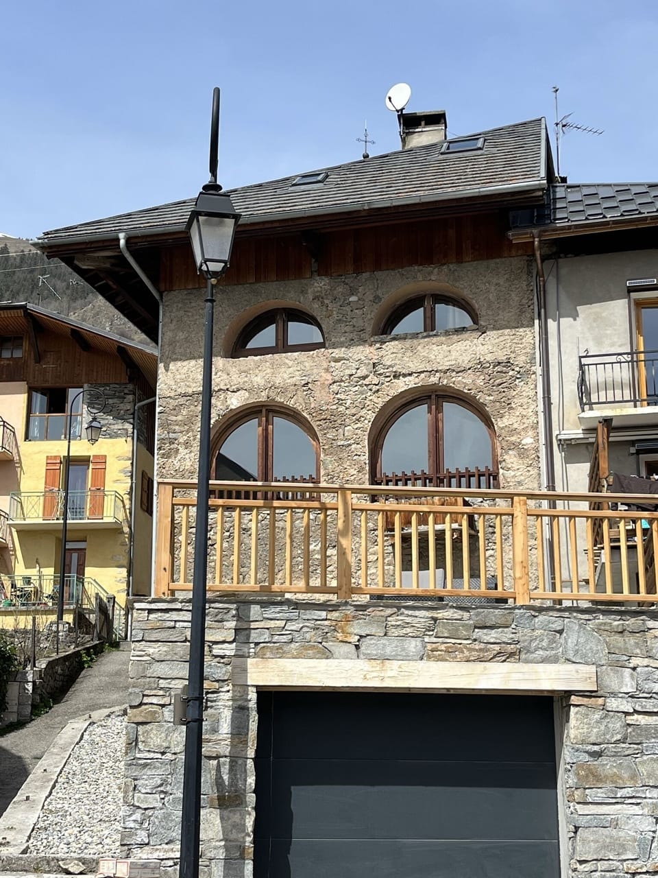 Chalet and garage