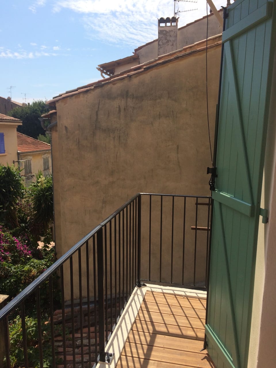large balcony